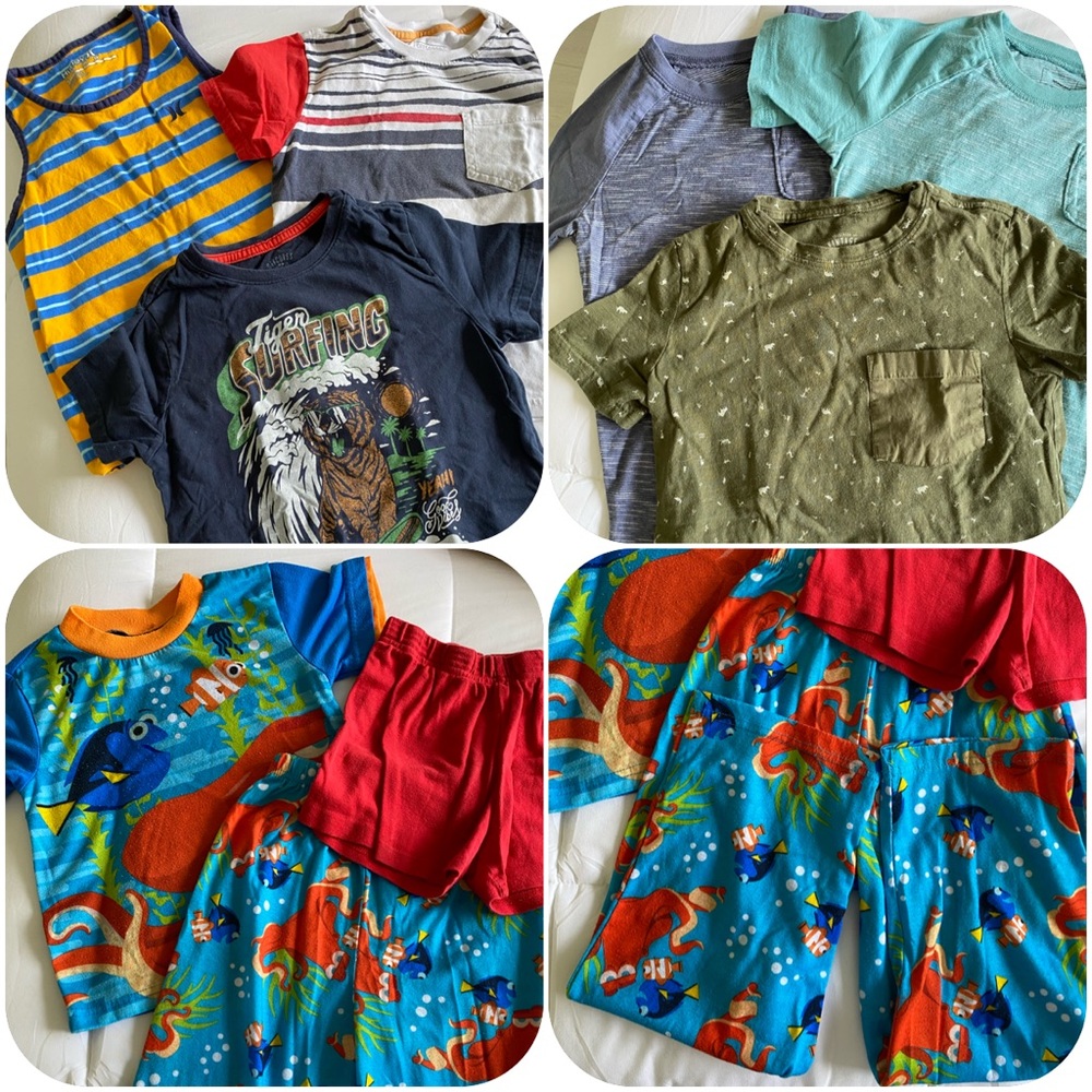 Bundle #2 t-shirt for kids - 6 t- shirts and 1 pajama for boy